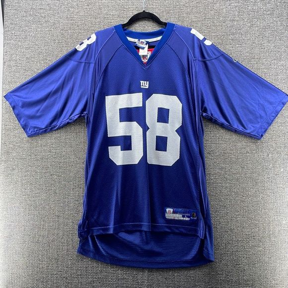 Reebok Shirts Antonio Pierce Jersey Large Ny Giants Throwback Retro